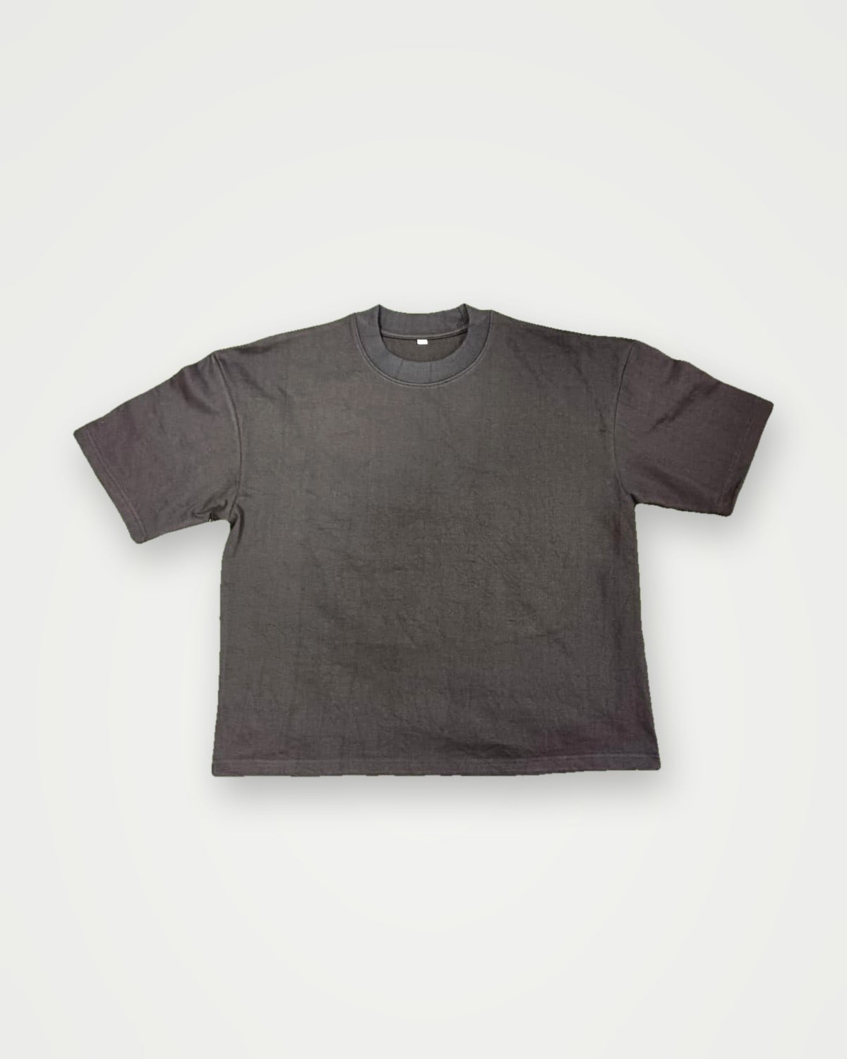 Blank charcoal heavyweight boxy t-shirt
